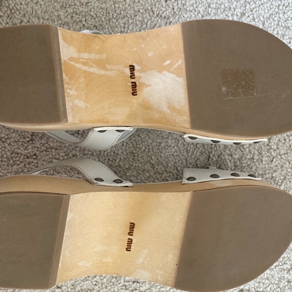 Miu Miu clog sandals with ID buckle - Picture 3 of 5